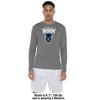 Howard University Adult Sport Long Sleeve Shirt Primary Logo, Charcoal - 3 of 4