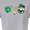 Women's - Disney - Mickey St Patricks Icons Cropped Graphic T-Shirt - 2 of 4