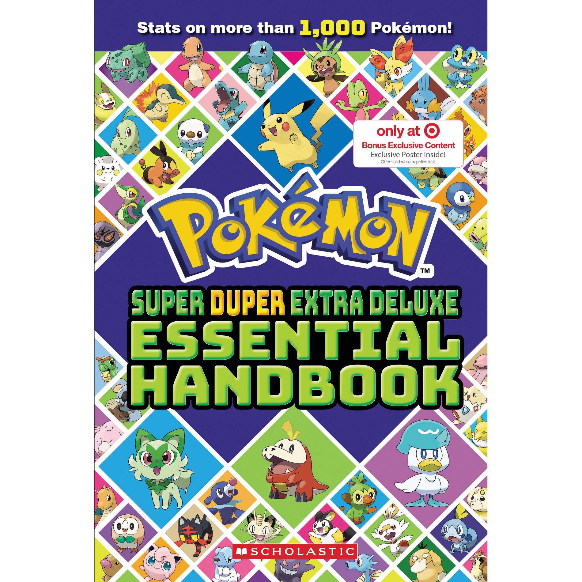 Pokemon: Super Duper Extra Deluxe Essential Handbook (Target Exclusive) - (Hardcover)