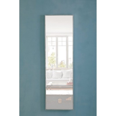 Elegant Silver Metal Frame Rectangular Mirror 18x60