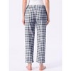 Womens Plaid Pajama Bottoms Elastic Waist with Pockets Long Sleepwear Lounge Pants - 4 of 4