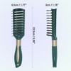 Unique Bargains Detangling Brush for All Hair Types Green 3Pcs - 4 of 4