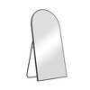 PexFix Full Length Arched Free Standing Body Mirror, Metal Framed Wall Mirror, Large Floor Mirror in Black - 4 of 4