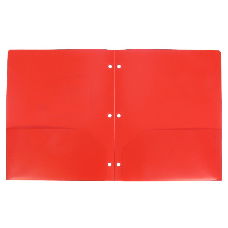 2 Pocket Plastic Folder - up & up™, 2 of 4