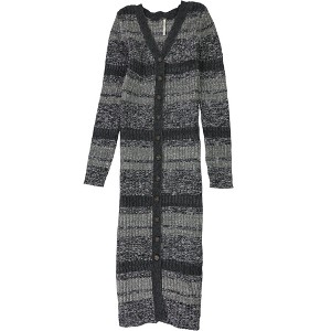 Free People Womens Cozy Up Cardigan Maxi Dress, Black, Small - 1 of 1