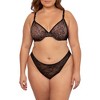 Smart & Sexy Sheer Mesh Demi Underwire Bra Black Hue W/ Ballet Fever  (smooth Lace) 34dd : Target