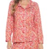 Casual Nights Women's Long Sleeve Rayon Button Down Pajama Set - 4 of 4