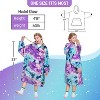 Catalonia Oversized Blanket Hoodie Sweatshirt for Kid Girl Boy, Soft Fleece Wearable Blanket Pullover with Front Pocket, Cozy Gift for Teen Boys Girls - 3 of 4