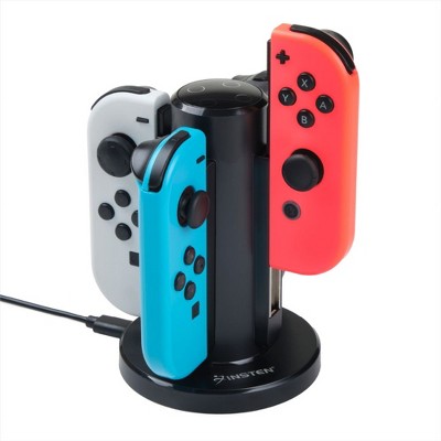 Insten 4 in 1 Charging Dock for Nintendo Switch u0026 OLED Model Joy Con  Controller Charger Station with LED Indicator u0026 USB Cable