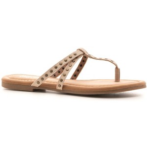 Corkys Boutique Hey Girl Swimsuit Studded Slip-on Thong Sandal - 1 of 4