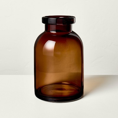 Tinted Glass Jug Vase Amber - Hearth & Hand™ with Magnolia