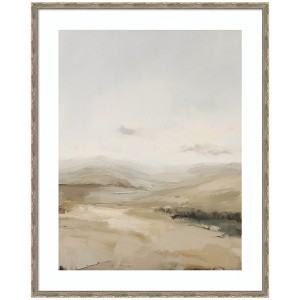 Kate and Laurel Fading Fields I by Amy Lighthall Framed Wall Art Print, 34 x 42, Mila Dark Silver - 1 of 4