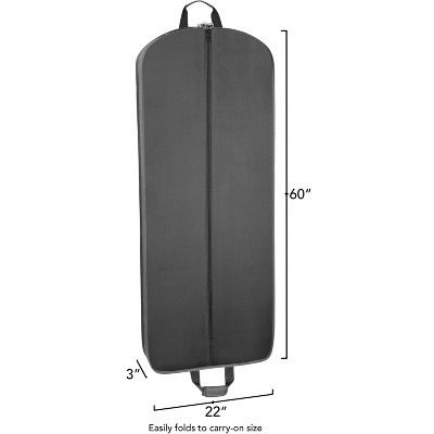 Graphite 60-Inch Water Repellent Polyester Carry-On Garment Bag