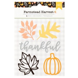 American Crafts Farmstead Harvest Metal Die Set-5/Pkg - 1 of 4