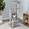 Two by Two San Diego - Gray Scratching Post Cat Furniture - 51.2 in. Tall - 2 of 4