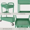 MaseiKar Rolling Utility Cart with Drawer, Utility Cart Made of Multifunctional Storage Organizer Tool for Kitchen, Bathroom, Living Room, Office - 3 of 4