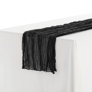 Unique Bargains Thanksgiving Wedding Party Decorations Cheesecloth Table Runner 6 Pcs - 1 of 4