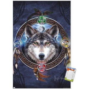 Trends International Brigid Ashwood - Celtic Wolf Guide Unframed Wall Poster Prints - 1 of 4