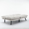 70'' Cream Convertible Folding Modern sofa Bed - 2 of 4