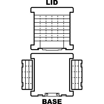Clear Polypropylene Stackable Collapsible Lidded Storage Box