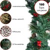 4E's Novelty 9ft Prelit Christmas Garland - Semi Snow Flocked, Warm White Lights, Ideal for Indoor/Outdoor Holiday Decor - 4 of 4