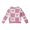 Andy & Evan  Toddler  Bow Icon Chenille Sweater w/Jegging Set - 4 of 4