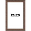 PosterPalooza | 12x20 Wide Barnwood Picture Frame, UV Acrylic, 6 Finishes - Grey, Brown, White, and Black - 2 of 4