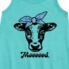 Girls' - Instant Message - Mood Cow Graphic Sleeveless Aline Dress - 2 of 4