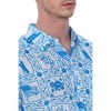LA LEELA Men's Hawaiian Shirts Short Sleeve Button Down Shirt Mens 4th of July Hawaii Shirts Beach Patriotic Shirts for Men - 3 of 4
