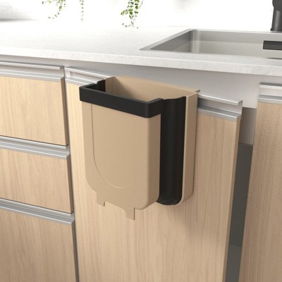 LunaLulinlk Brown Mini Trash Can Kitchen Trash Can