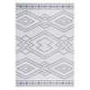 5x7 Modern Geometric Rug Thin Low Pile Carpet, Non Slip Washable Indoor Mat - 2 of 4