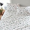 Sapphtopaz Bedding Set, Cotton Flannel Brushed on Both Sides Bedding Set 1 Fitted Sheet, 1 Flat Sheet, and Pillowcases, Machine Washable - 3 of 4