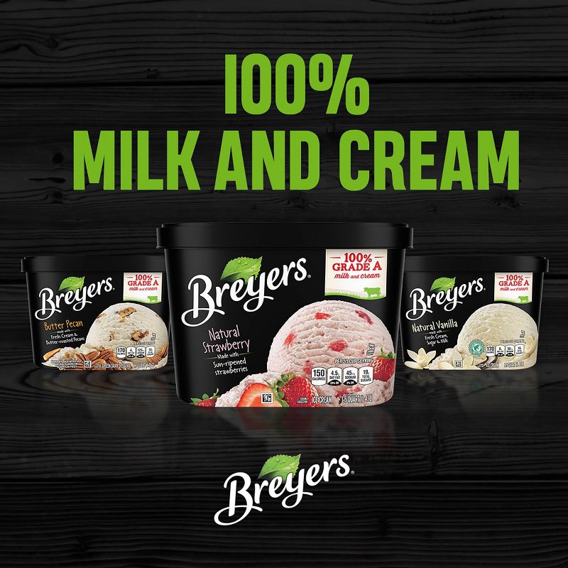 Breyers All Natural Strawberry Ice Cream - 48oz, 6 of 12