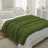 Chenille Knit Throw Blanket ，Soft Checkered Texture for Sofa, Bed, and Living Room-Amelie Home - 2 of 4