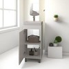 16" Bathroom Vanity with Integrated Sink ââ‚?Compact Freestanding Cabinet with Storage, Ideal for Small Bathrooms, No Faucet Included - 3 of 4