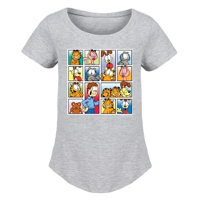 Girls' - Garfield - Friends Fitted Short Sleeve Graphic T-Shirt