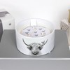 Pavilion Gift Company - Highland Cow - 10 oz - 100% Soy Wax Reveal Triple Wick Candle Scent: Tranquility - Flame Candles - 4 of 4