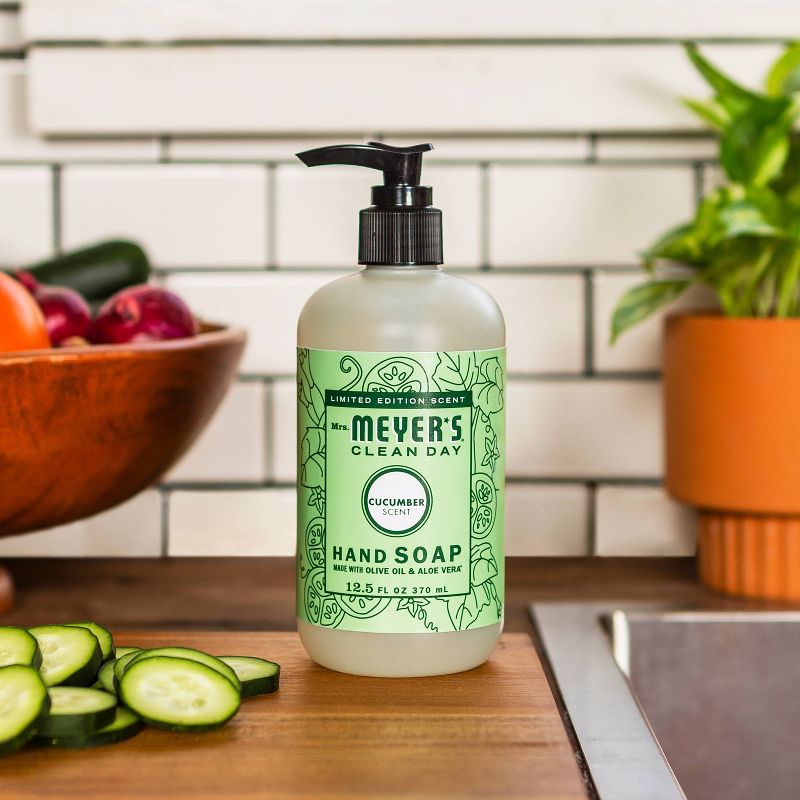 Mrs. Meyer&#39;s Clean Day Cucumber Liquid Hand Soap - 12.5 fl oz, 5 of 6
