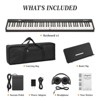 88 Keys Piano Keyboard Set, Electronic Digital Piano with Built-in Speaker Microphone, Portable Keyboard Gift Teaching for Beginners, Electric Piano - 2 of 4