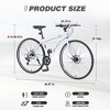 YONWAY Road Bike - Lightweight Aluminum Frame 700C Wheel, 7-Speed System, Flat Handlebar, Disc Brakes for Commuting and Rides for Men, Women, Juniors - 3 of 4