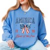 Simply Sage Market America Land of the Free Coquette Sweatshirt - 2 of 4