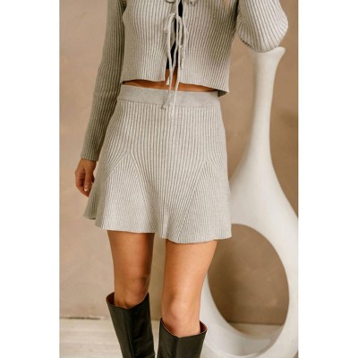 Women's Sweater Mini Skirt - MABLE