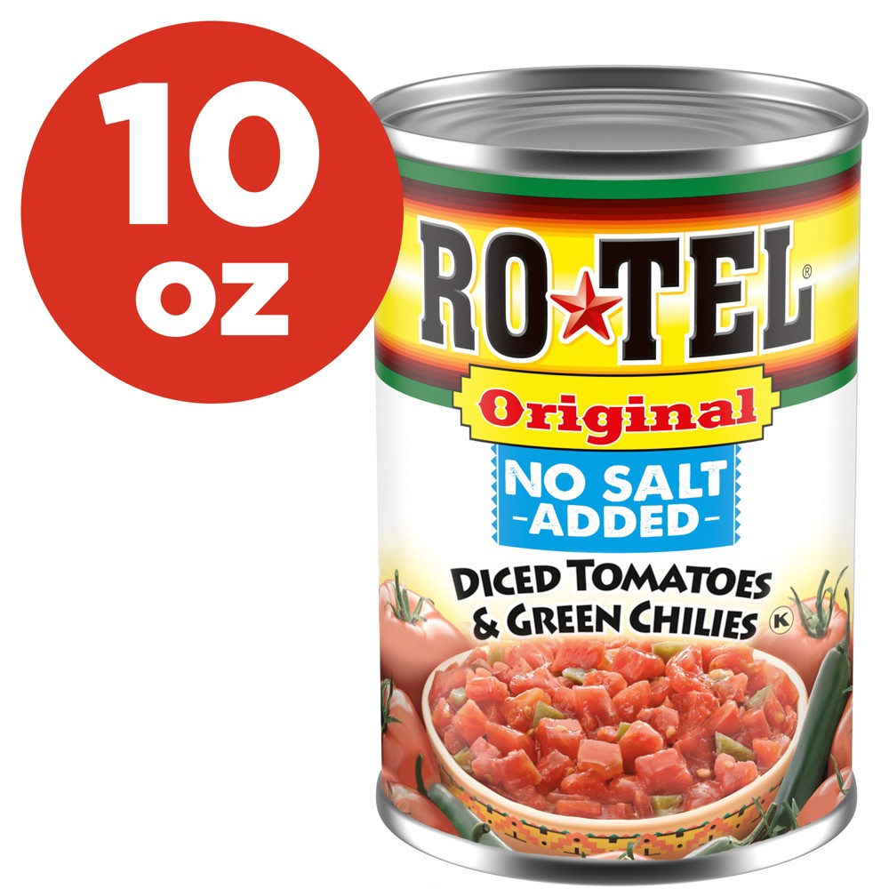 ROTEL Diced No Salt Added Tomatoes, 10 OZ