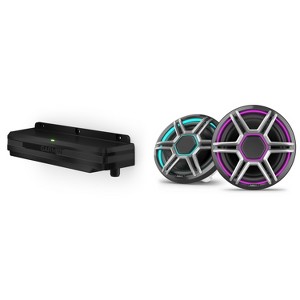Garmin Fusion Apollo AP-FL88SPG 8.8" LED Marine Speakers Sport Grills, Gray, Pair with Garmin Spectra LC302 3-Zone LED lighting Controller, Compati... - 1 of 4