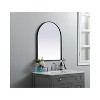 Elegant Lighting Metal Frame Arch Mirror 24x30 Inch in Black - 3 of 4