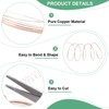 Unique Bargains Soft Pure Copper Jewelry Making Gardening Wire 2 Rolls - 2 of 4