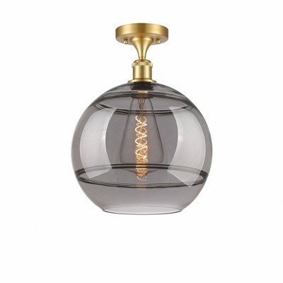 Rochester - 1 Light Semi-Flush Mount In Industrial Style-14.63 Inches Tall and 12 Inches Wide