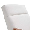 Lumina, Upholstered Lounge Chair with Armrest,29.72" W x 33.66" D x 34.05" H,White - 2 of 4