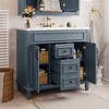 YOOCOZZ Modern Bathroom Vanity with Three-Hole Ceramic Sink, Cabinets and Drawers - 3 of 4