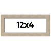 PosterPalooza | 12x4 Thin Barnwood Picture Frame, UV Acrylic, 2 Finishes - Grey and Black - 2 of 4